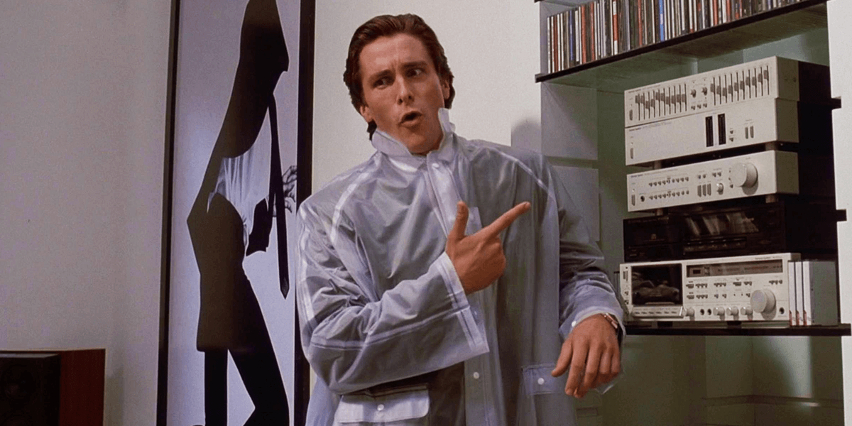 That quote is from MacIntyre's 'After Virtue', and check out this other quote which outlines the idea of Bateman as an Ubermensch. He lies, he bends others to his will, he uses women as playthings for his darkest desires.