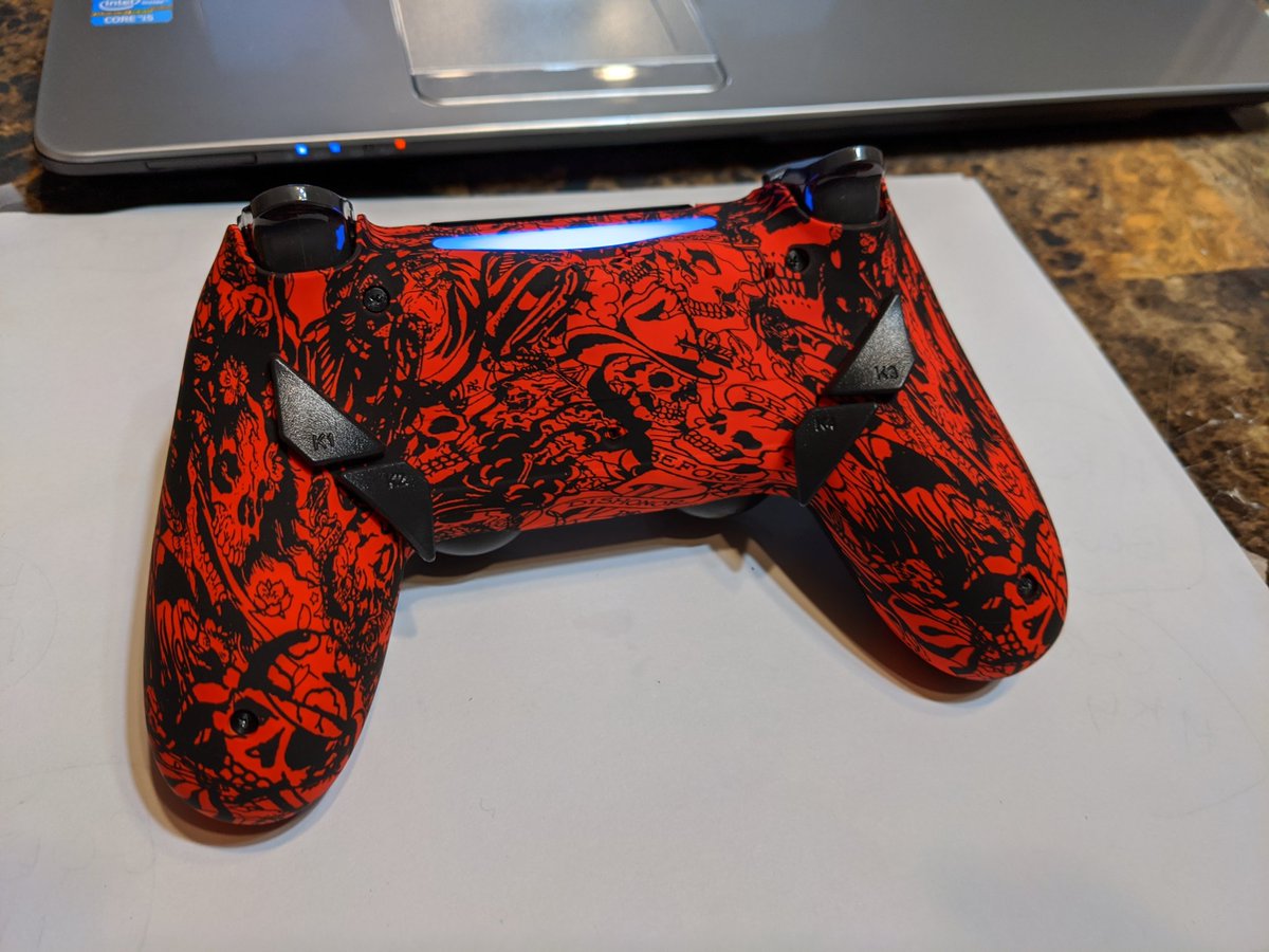 Brandon_6667's tweet photo. Extremerate back button kit is installed! Installation was very straight forward and everything works great! I now have my X and L3 buttons on the back so I can run and jump without moving my thumbs off the joysticks.๐๐ฏ
#scufcontrollers #scuf #ps4 #dualshock4mods #extremerate https://t.co/BZGsO6g61f