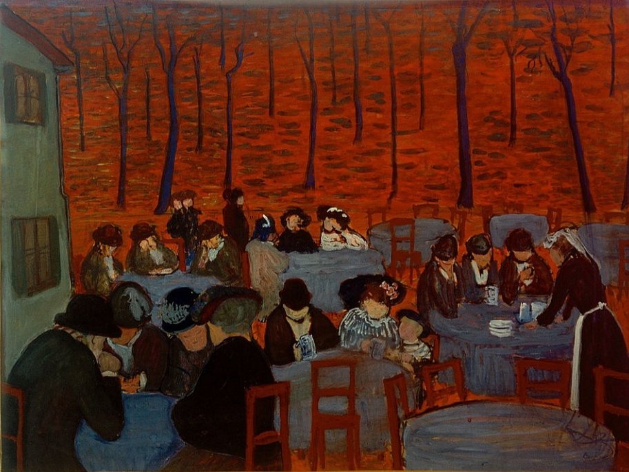 BlackstarCorne1's tweet photo. 🎨Marianne von Werefkin

     ~ Biergarten ~ 1907 https://t.co/QrLuS2AYb9