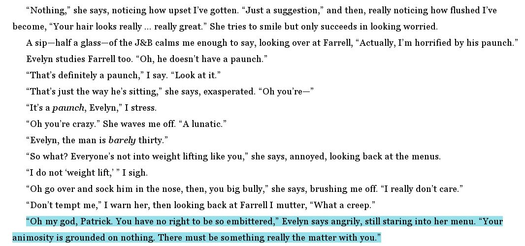 For me, personally, I see him as the Incel Who Fucks, which could be any of us. He is addicted to weightlifting, obsessed with the latest technology and autistic over pop media. He is bitter towards woman who don't want him, and the women he does fuck are lured by money or drugs.