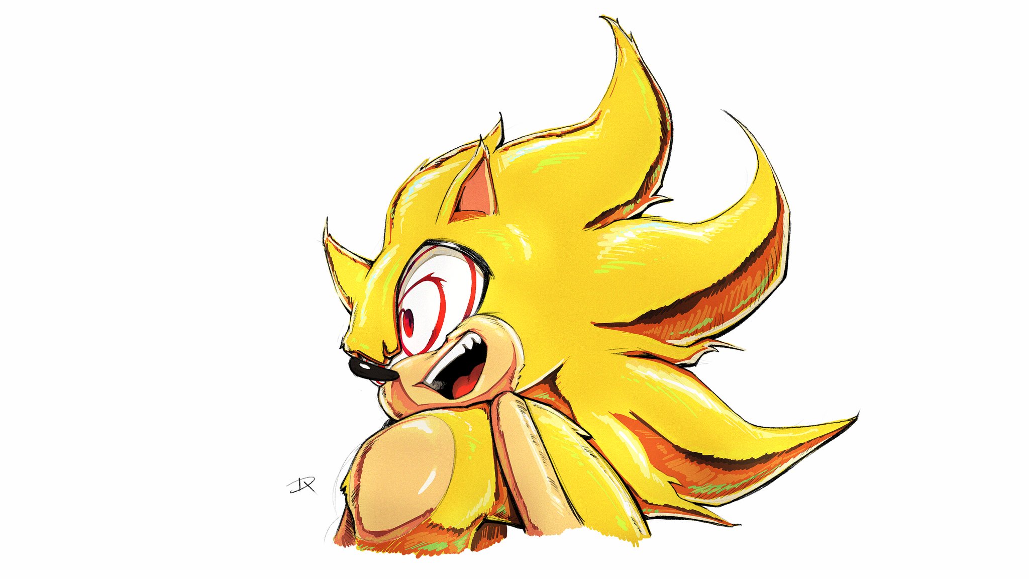 Gusta (🇧🇷) on X: • Super Sonic #SonicTheHedgehog #sonicfanart