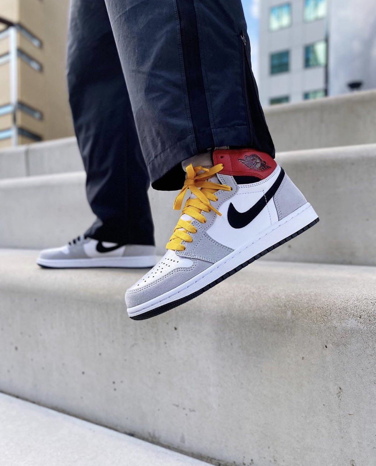 jordan 1 grey and yellow