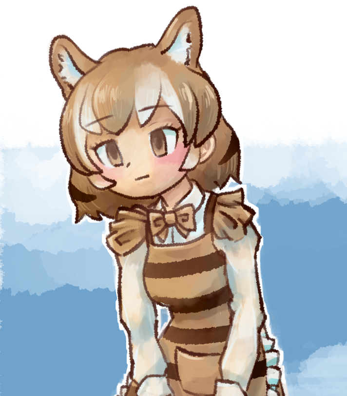 kingBobston's tweet photo. Tried a more painterly worklow, was pretty fun! #kemonofriends https://t.co/xOS2eaxskj
