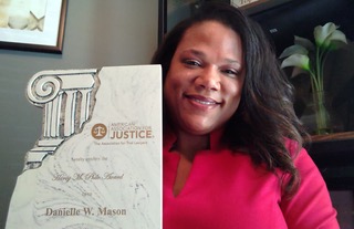 mtmpseminar's tweet photo. Congratulations Danielle Mason from Sanders Phillips Grossman, the AAJ’s 2020 Harry M. Philo award recipient! The Award recognizes an individual who has made an outstanding contribution to the civil justice system &amp; whose work has advanced the safety &amp; protection of  consumers. https://t.co/nnHFfMnQGd