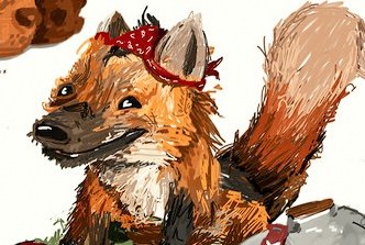 ThiagoFilgueirX's tweet photo. "Primeiro dia de Guará."  Art for Ou, upcoming short stories with residents of the Brazilian forests.
.
. #loboguara #wolf #school #escola #caracther #caractherdesign  #drawing #desenho  #sketch #dailysketch #livroinfantil #tales #fantasia #farytale #contosdefadas  #ilustration https://t.co/yrgxM0uEIj