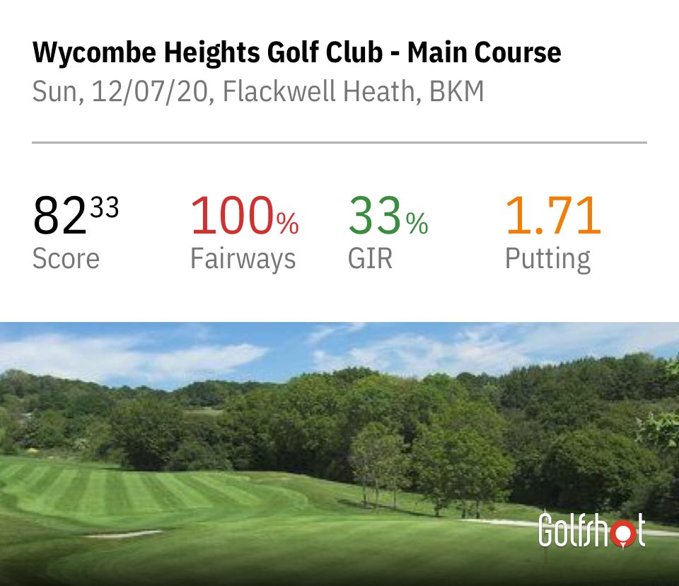 JeremyRusling's tweet photo. I shot a 82 at Wycombe Heights Golf Club using @GolfshotGPS https://t.co/kCxNTQmuxk #yourbestgolf #fellapart https://t.co/WGnid7hlYO