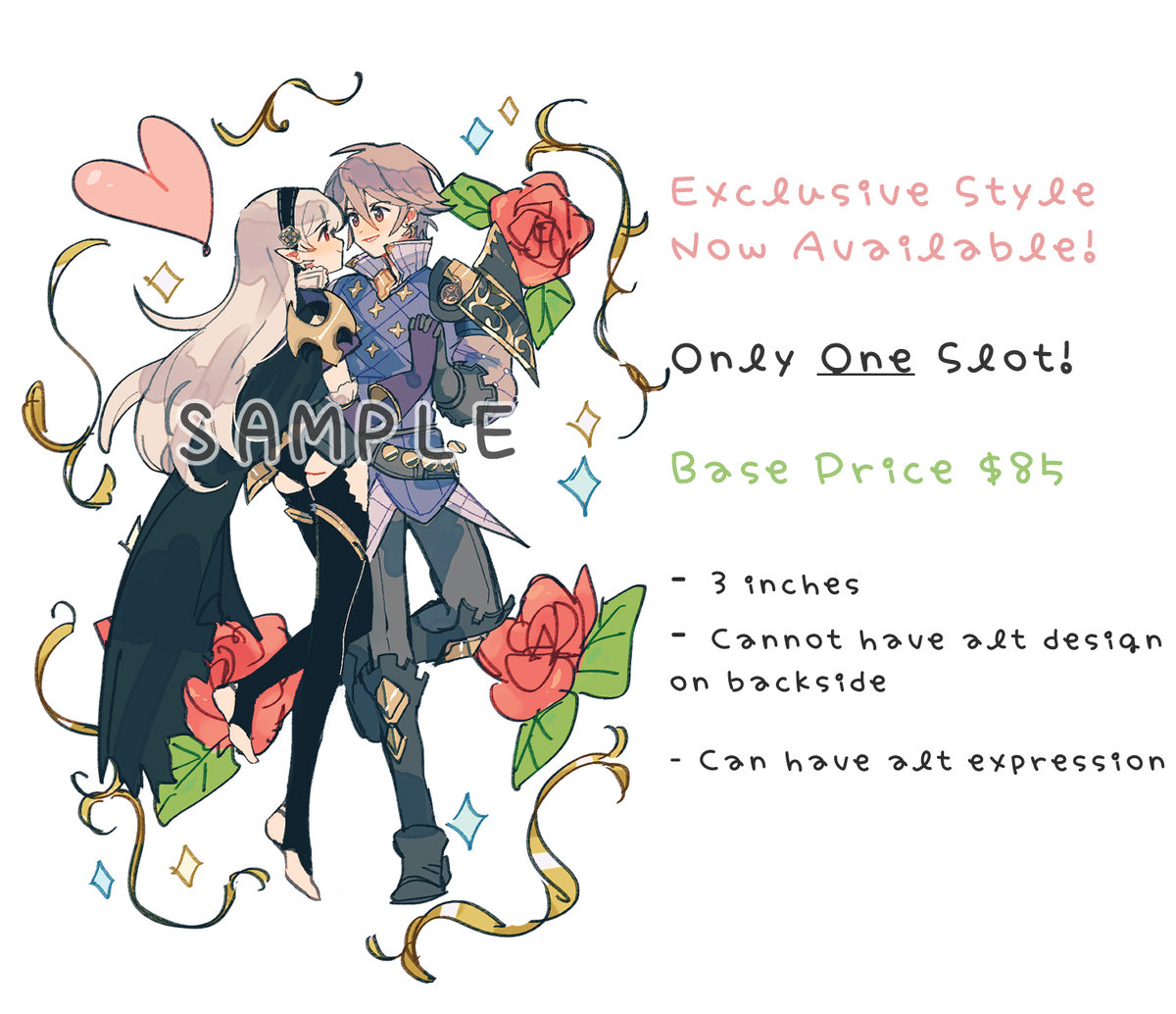 As usual custom charm comms are available again~
And for the first time with an exclusive full body couple/pairing style! Slots are very limited! tysm~

If interested, apply here:
?Charm Comm: https://t.co/O61xMGt5nV
?Prev Comm > Charm Conversion: https://t.co/Ji9OzpbL8W 