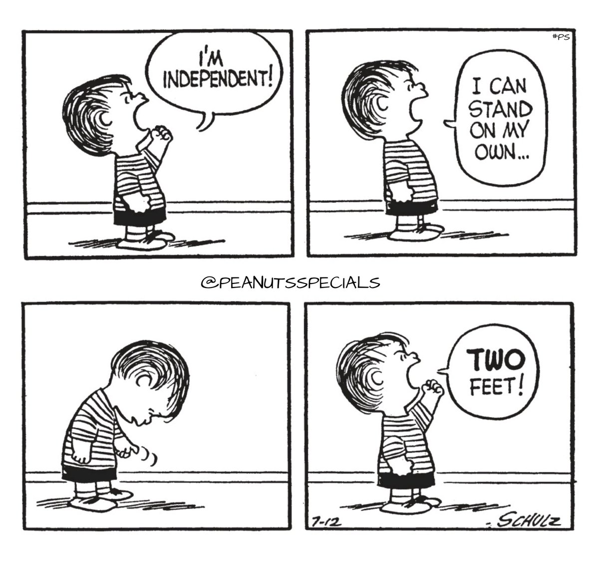 PeanutsSpecials's tweet photo. First Appearance: July 12, 1956
#linusvanpelt #imindependent #can #stand #on #my #own #twofeet #two #feet #peanutssunday #peanutsstrong #peanutshome #staysafe #schulz #ps #peanutsspecials https://t.co/sA4KPlN8Cu
