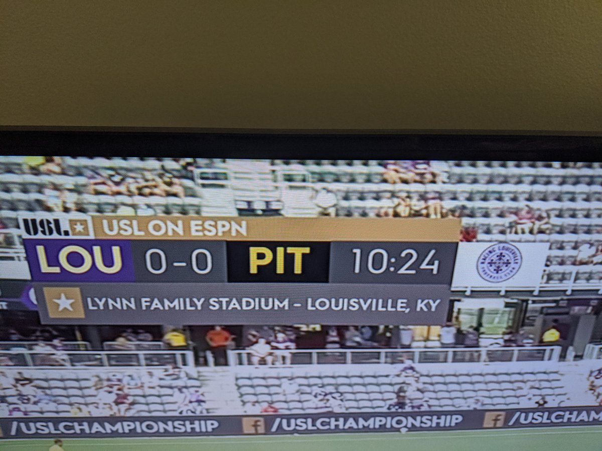 BomayeBrigade's tweet photo. No explanation for the Racing Lou logo that just popped on screen https://t.co/WZ4ZhpT6S1