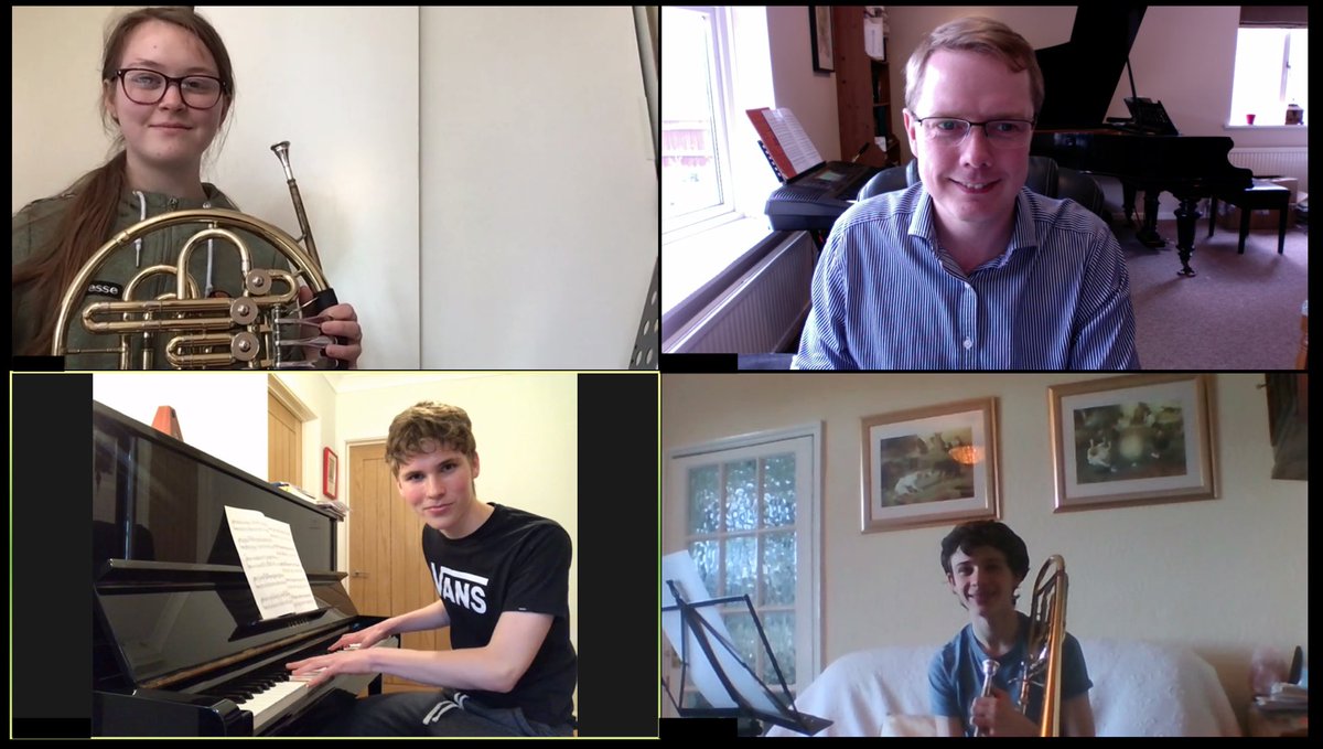 Orchestrate_UK's tweet photo. Yesterday, we had our first ‘virtual’ rehearsal, complete with lunchtime recitals and a game of bingo! It was great to get together, even in this distanced fashion, and even welcome a few new members. https://t.co/eVVAHe6MKQ