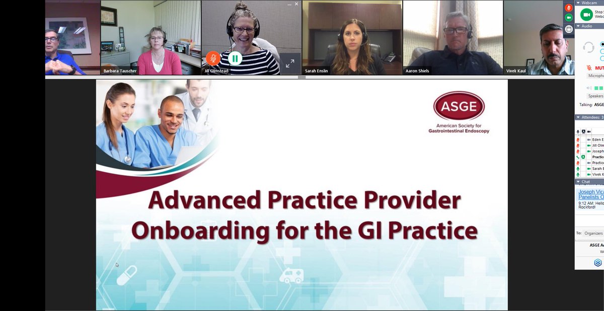 SarahEnslinPA's tweet photo. Honored to be a part of the inaugural ASGE course, APP Onboarding for the GI practice! Congratulations to @JillOlmsteadNP and Dr Joseph Vicari for an exceptional program! https://t.co/zrWAKsQPwu