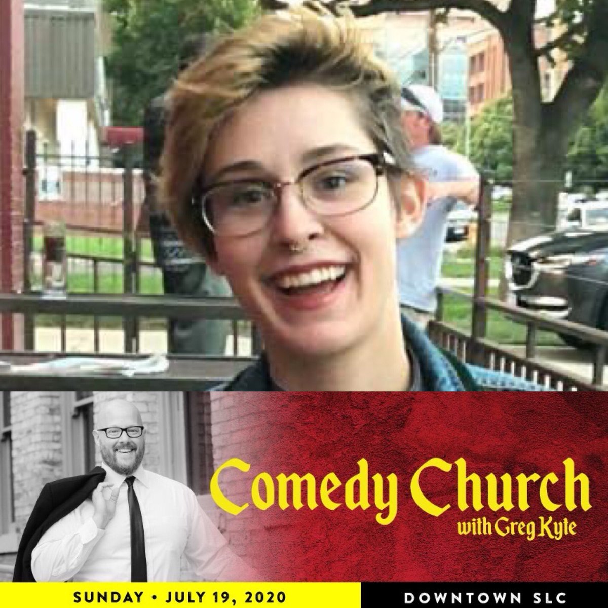Sunday, July 19, is our LGBTQ service! We’re going to have Carol Merrill on the show! 🙌 Ticket info here —> wiseguyscomedy.com/events/comedy-…

#comedychurch #SLC #sundayinslc #postmormon #exmormon #exmo #exlds @gregkyte @robotequality #utahlgbt #utahlgbtq #slclgbt #slclgbtq #lgbtutah