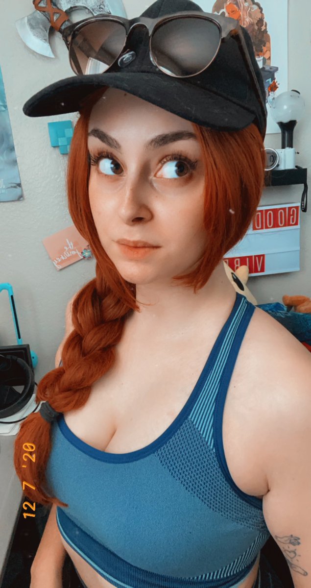 KoziJeans's tweet photo. The Snapchat filter got me like 
👁👄👁 

but putting together a quick casual Ash cosplay from #RainbowSixSiege for a mini shoot tonight hehe :) #r6s #ashr6 #r6ash https://t.co/rC73BeeQuu