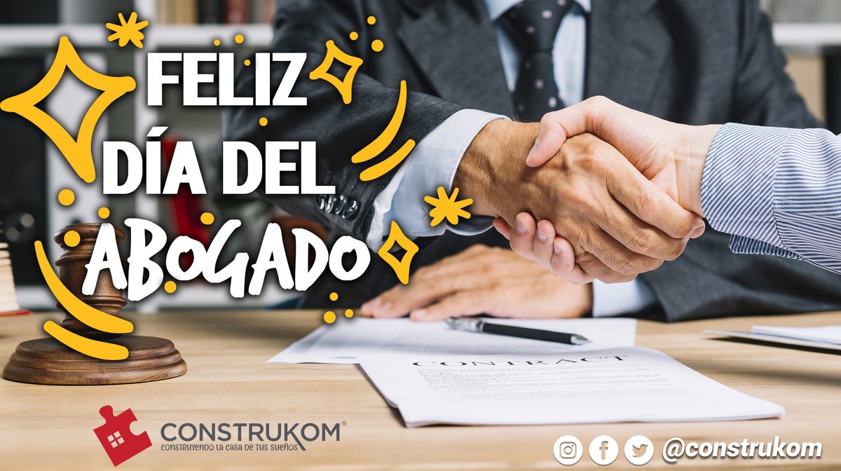 ¡Feliz día del abogado! 
Gracias por protegernos, asesorarnos y representarnos haciéndonos sentir más seguros. 
#FelizDiadelabogado