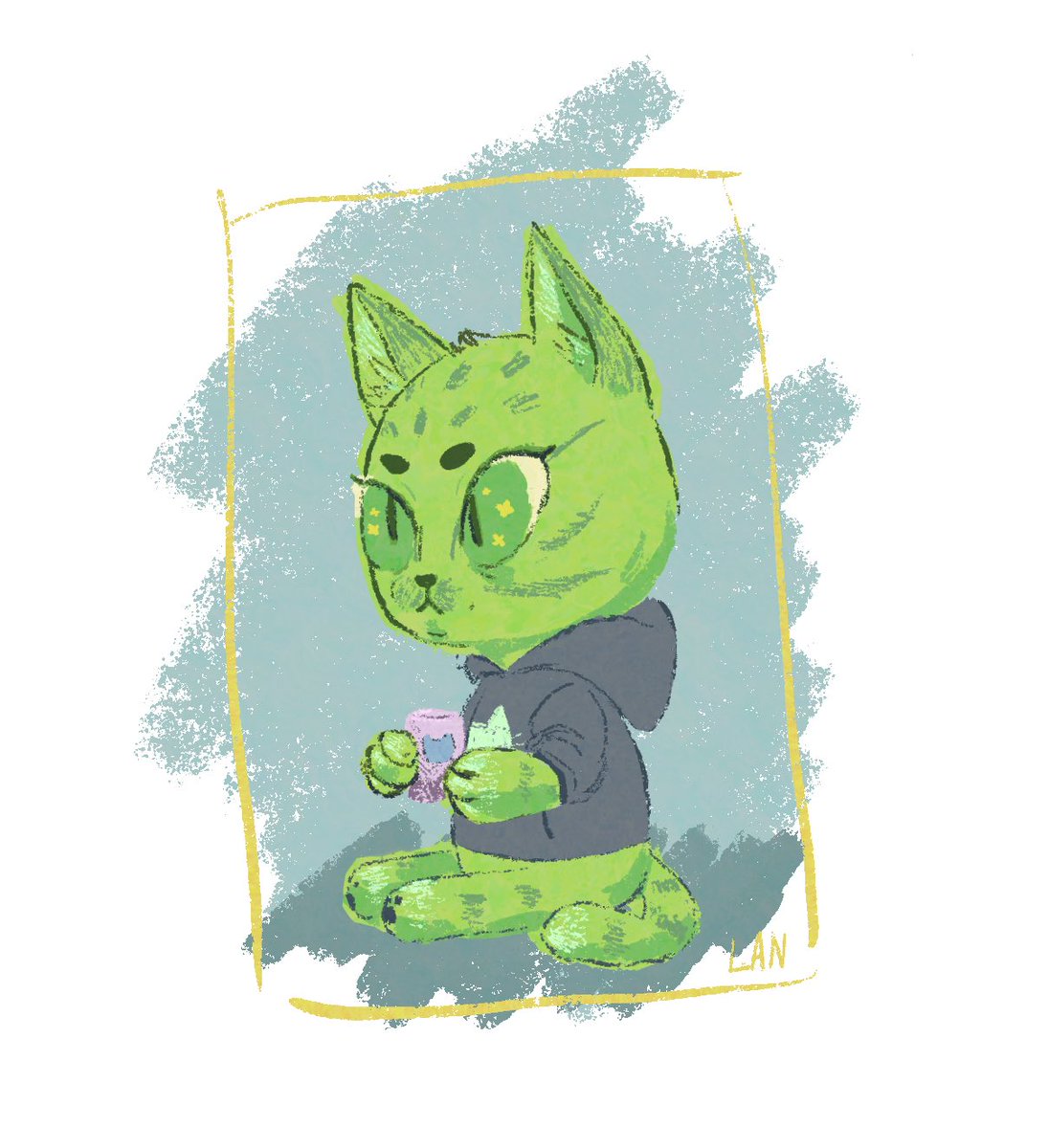 LucaNagelin's tweet photo. #NobodyArtistClub lol hi I like designing characters and cats. Most of my art is traditional so I don’t have it on my ipad https://t.co/NKMCjJrCCl