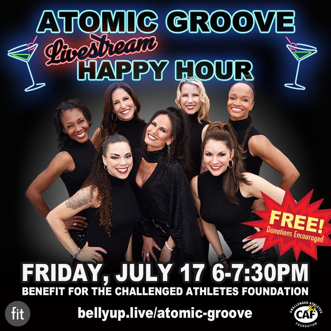 Mark your calendars... Friday, July 17 #AtomicGroove is going to be playing ALL your favorite dance jams. 🕺  get your Live Stream AG Happy Hour ON!! And it's FREE!!
bellyuplive.com/atomic-groove/