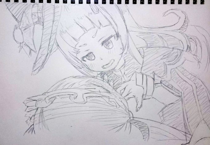 基礎練も楽しいけど、そろそろ可愛い女の子描きてえって思ってたから前作った自分のあくしおのMMDを5分クロッキーして5分手直ししてみた
空間認識力みたいのが上がってる気がする…基礎練大事や… 