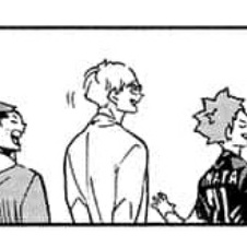 can't stop thinking about tsukki laughing here 