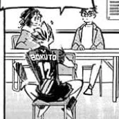 furudate admiring his creation: Bokuaka 