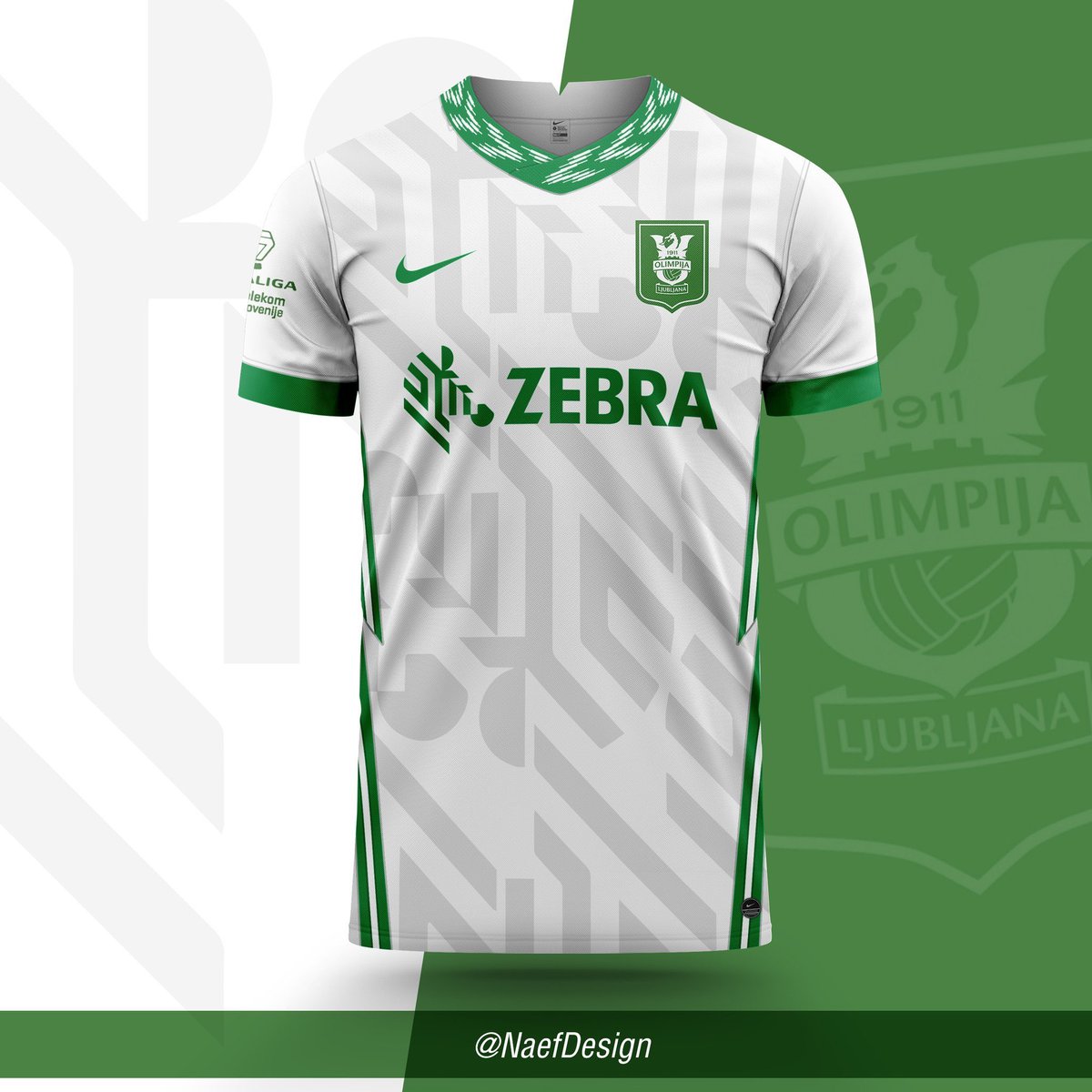 NaefDesign's tweet photo. Olimpija de Eslovenia Away - Sponsor Based @ZebraLatAm @ZebraTechnology 

Diseño para @AscentChampion1 
@KKCedOL_EN @nkolimpija @HDDOlimpija @KKCedOL_EN #FantasyFootball #jersey #nkolimpija #zebra #zebratechnology @PrvaLigaSi @PrvaLigaEN https://t.co/CVmuC96xZZ