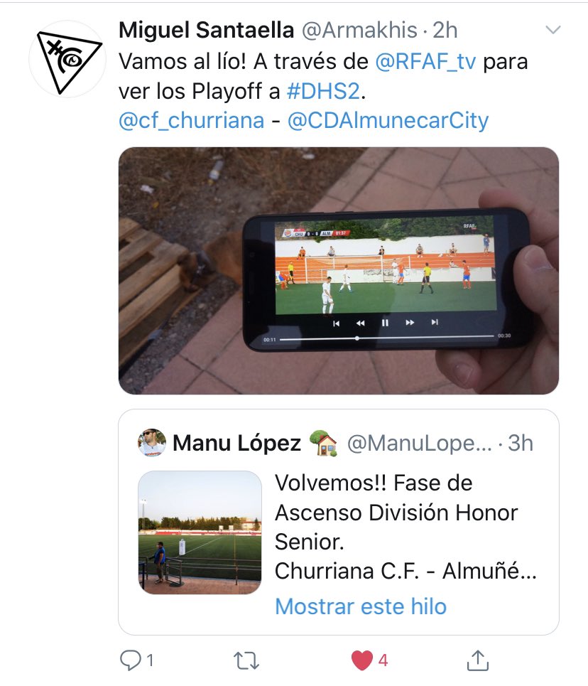 Entrar en Twitter y sentir que el fútbol que nos gusta ha vuelto. Domingos de fútbol modesto