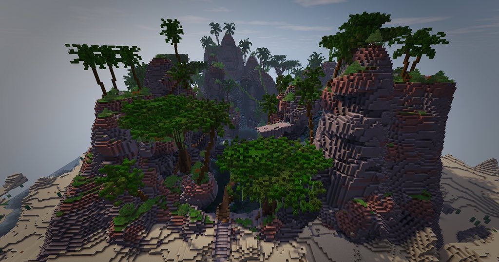 Jungle #Minecraftbuilds #Minecraft <a href="/XasanikB/">Xasanik | Xasi Minecraft builder</a>