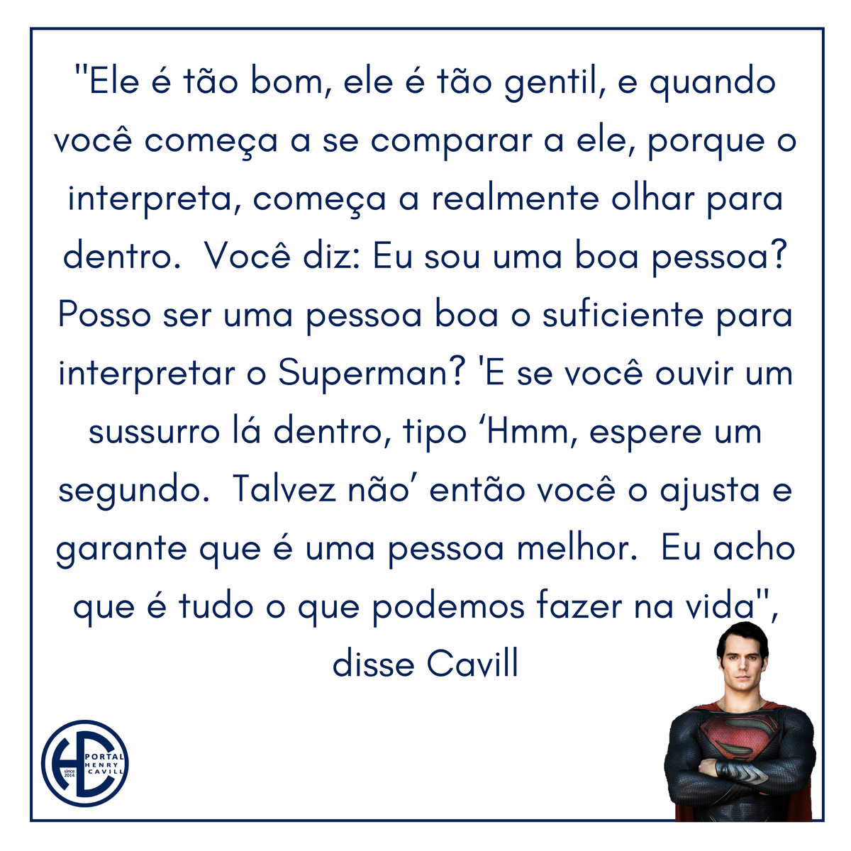 HenryCavillPo's tweet photo. #HomemdeAço7anosBrasil | Hoje faz 07 anos do lançamento de Homem de Aço no Brasil. Ficamos com a observação de #HenryCavill sobre o personagem.

#Superman #HomemdeAço #manofsteel7years #themanofsteel #dccomics #clarkkent #dcuniverse #actioncomics #dc #krypton #kansas #Geek https://t.co/ADBjjUg1Ag
