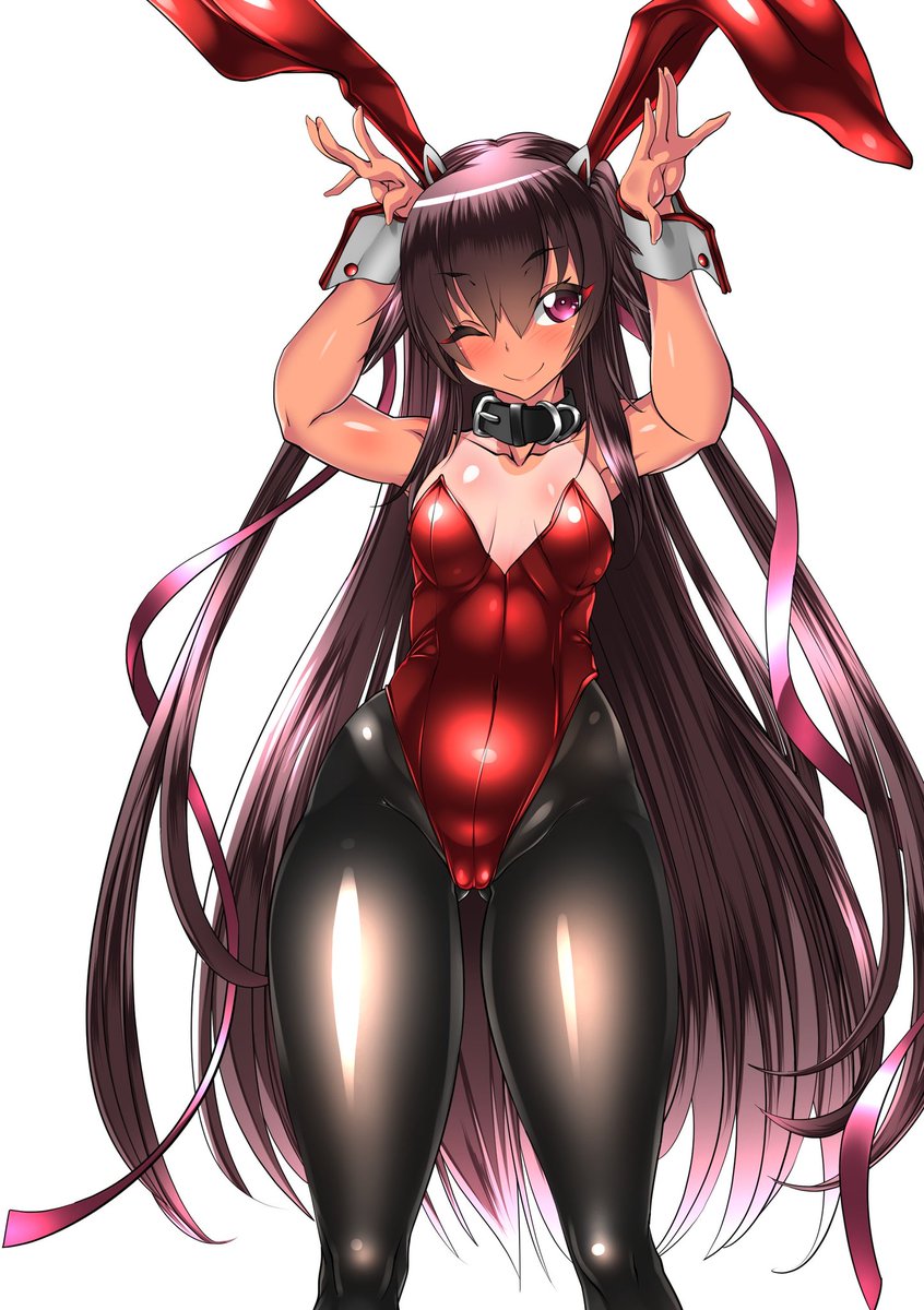 愛しいひんぬーちゃんたちをテカテカうさちゃんにしてみました。 