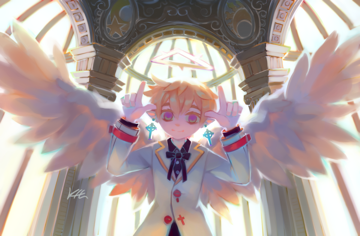 harpeymeister's tweet photo. oh cool a new art tag! hey #NobodyArtistClub i like drawing goat kids and enjoy baroque aesthetic. : D https://t.co/H4G9DNXCrU
