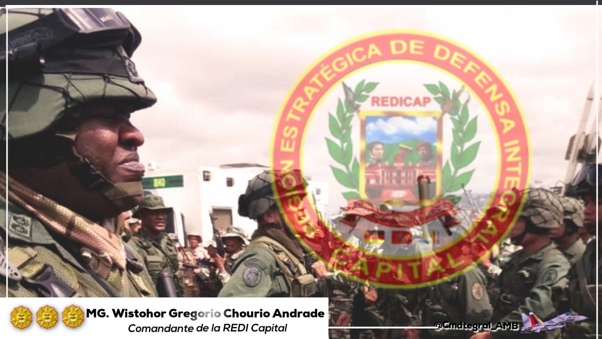 Elogios cargados de bendiciones para un soldado tenaz y valiente, el MG. Wistohor Chourio quien estará al mando de la Redi Capital. El mayor de los éxitos, para seguir fortaleciendo el Sistema Defensivo Territorial y mantener nuestra Soberanía Absoluta ¡INDEPENDENCIA O NADA!