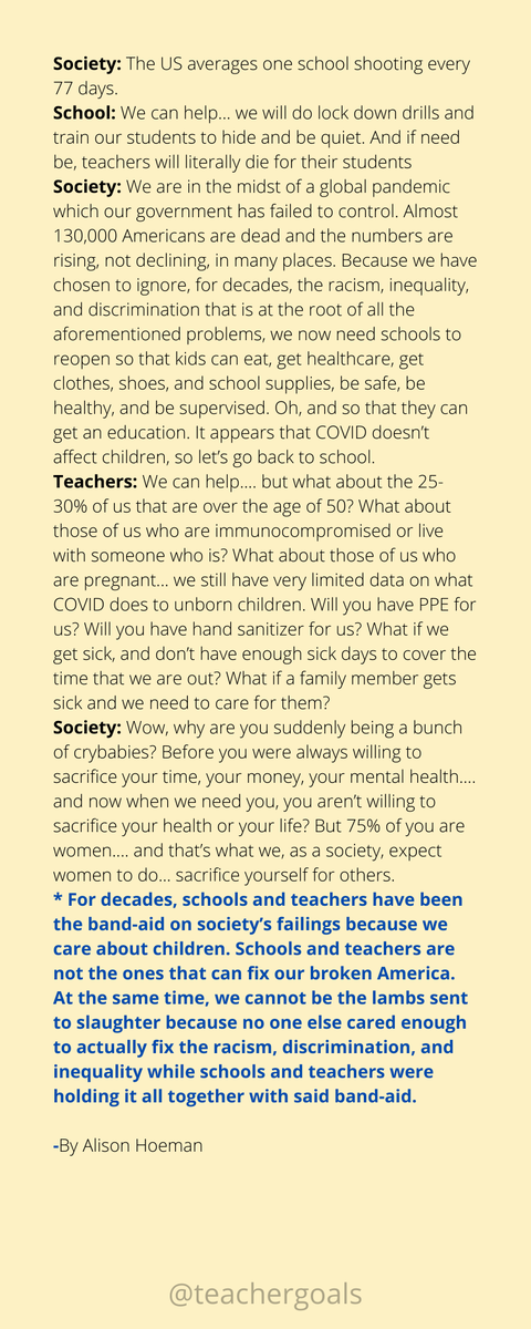 teachergoals's tweet photo. Enough is enough. 

A must-read. 🙌 https://t.co/6CdFALWNog