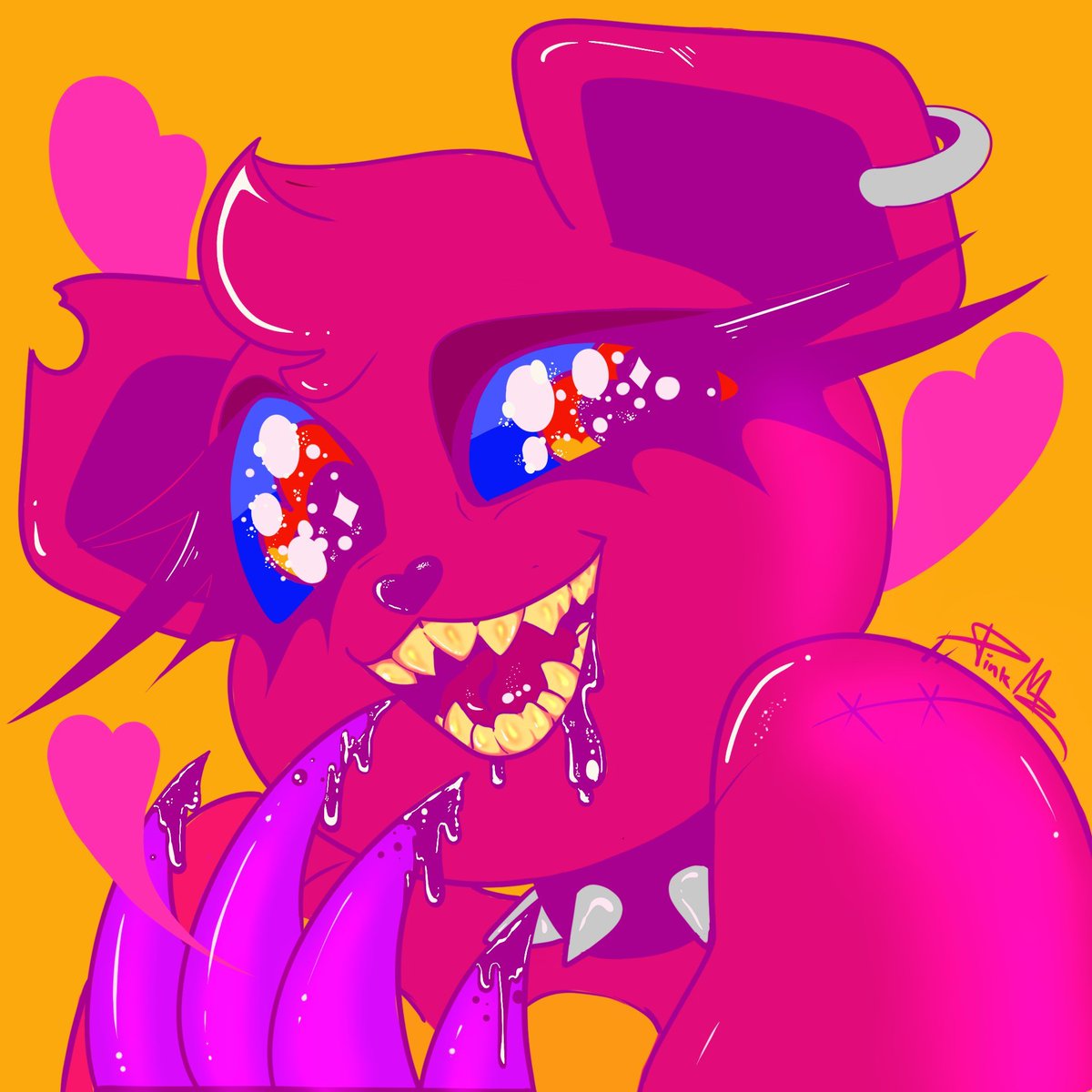 _PinkMZ's tweet photo. Heya everyone! I’m Pink and I’m part of the #NobodyArtistClub I’m a freelance artist and character designer earning my degree in 2D Animation and CGI science! (I also love drawing my mascot Kumakane) https://t.co/YZEioY3qKG