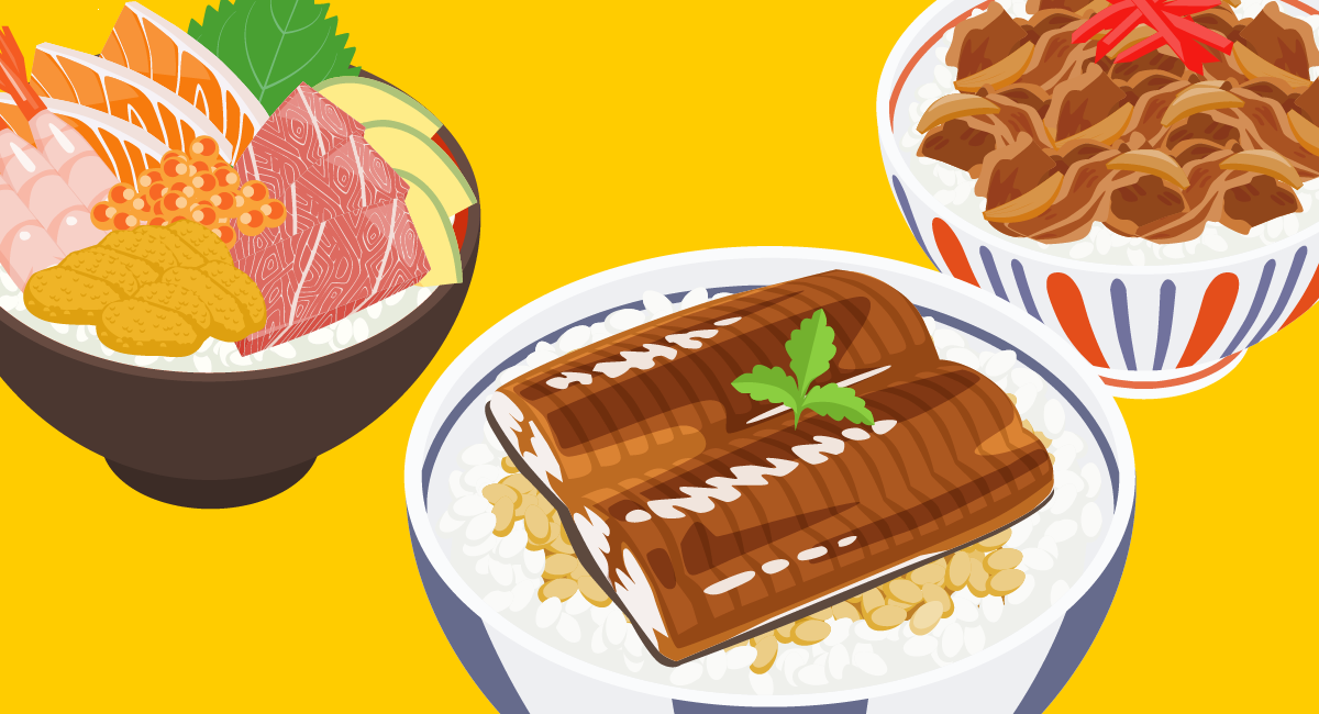 アバターゲームアプリ ミットランド 具材はドラッグ操作で移動可能で回転や縮小拡大により自由に盛り付けをすることが出来ます うな丼も作れます ぜひご利用ください T Co Eitlkbgyto おれ丼 どんぶり イラスト 飯テロ アプリ開発 Unity