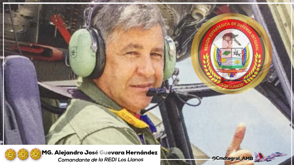 Felicitaciones MG. Alejandro Guevara H. Cmdte. de la @RLosllanos, los inmensos campos de batallas junto a la fuerza de nuestros libertadores te guíen, para continuar garantizando la soberanía y paz en cada rincón de los Centauros de los Llanos, VENCEREMOS ¡INDEPENDENCIA O NADA!