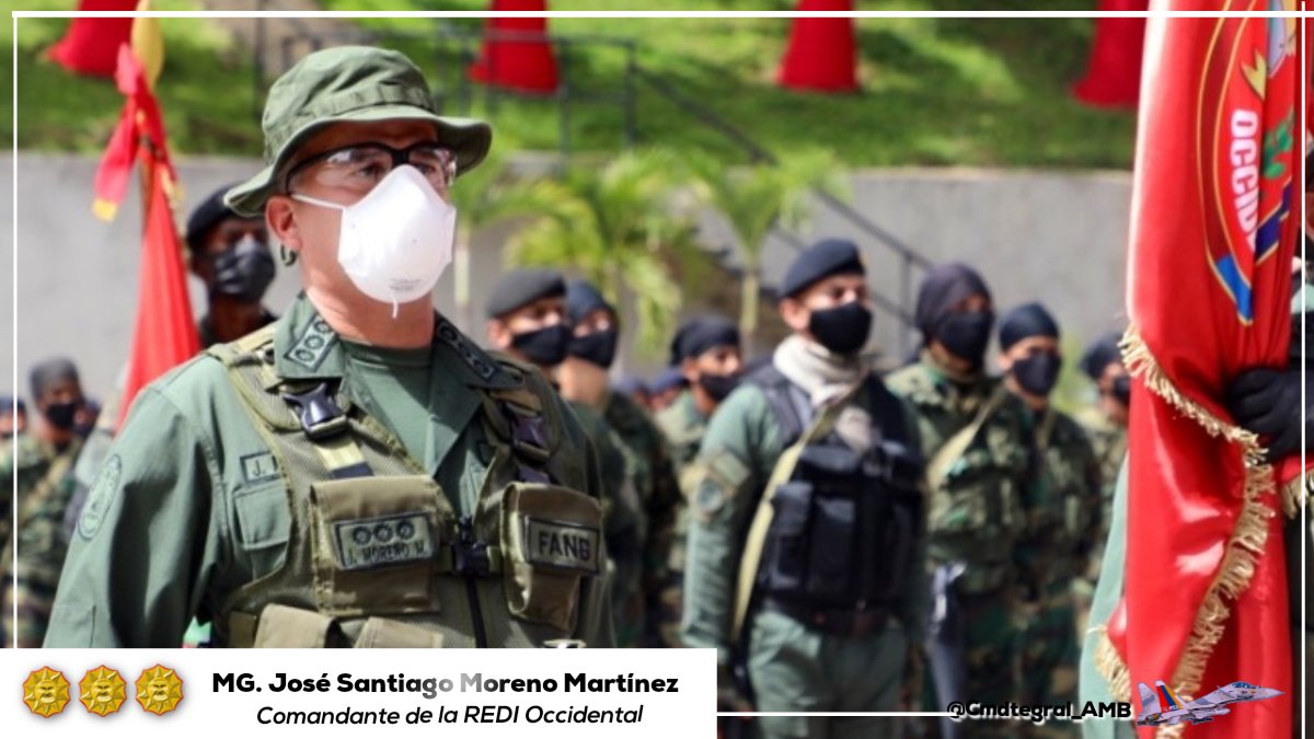 El mayor de los éxitos compañero MG. José Moreno M. Cmdte de la Redi Occidental, soldado combatiente por la Soberanía y paz de nuestro pueblo. El mayor de los éxitos en esta misión por Venezuela. 
¡INDEPENDENCIA O NADA!