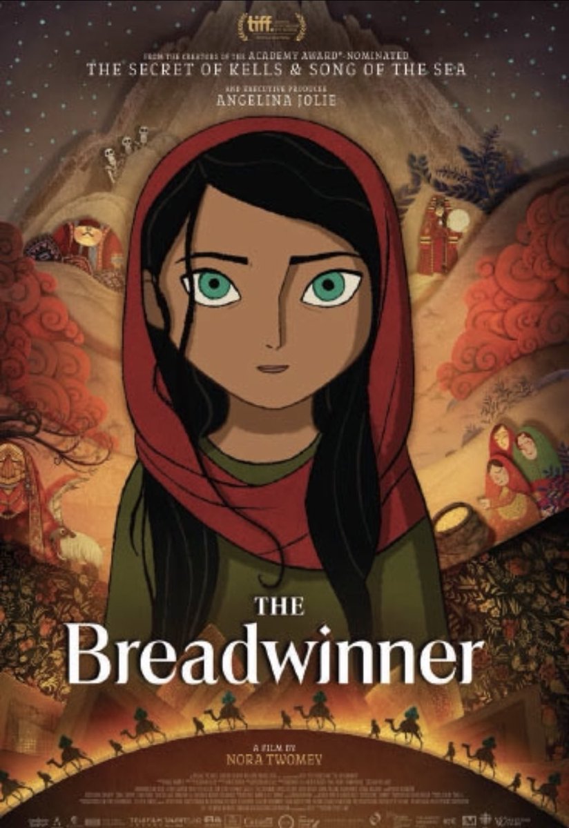 andiboediman's tweet photo. 117. The Breadwinner sangat menyentuh, wanita tdk diizinkan keluar &amp; bekerja dlm rezim Taliban. Ketika ayahnya dipenjara, seorang anak menyamar sbg pria agar bs bekerja &amp; menghidupi keluarganya. (8/10) #netflix #thebreadwinner https://t.co/RjAfYrt8WR