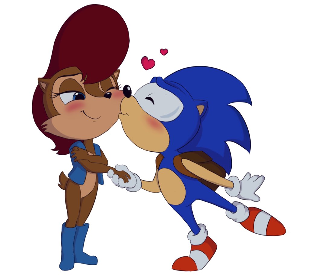 Sally and Sonic kiss from SatAM Sonic. #sallyacorn #princesssally #sonic #r...