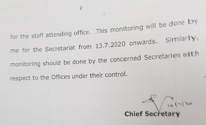 DennisJesudasan's tweet image. #TamilNadu Chief Secretary K. Shanmugam cracks the whip on State government employees, some of whom seem to be late and irregular in attending their offices; to monitor attendance on a daily basis from today @THChennai (1/2)