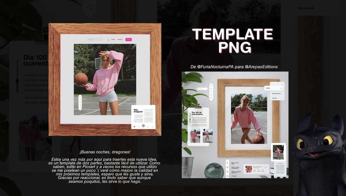 🐎 | TEMPLATE PNG 

¡Hola, dragones! No desaparecí tanto esta vez y les traje esta nueva idea. Estoy aprendiendo y viendo lo que se usa, espero que les guste y sirva. 🌱

• Hecho por: <a href="/FuriaNocturnaPA/">Scar.</a>
• Info en la imagen
• Link: drive.google.com/folderview?id=…