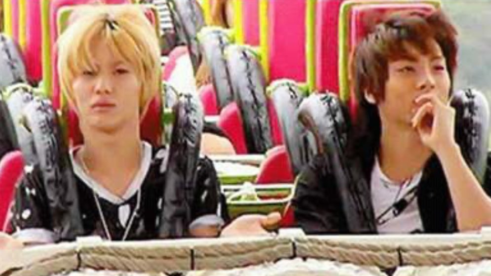 the before and after of taemin’s rollercoaster ride with jjong