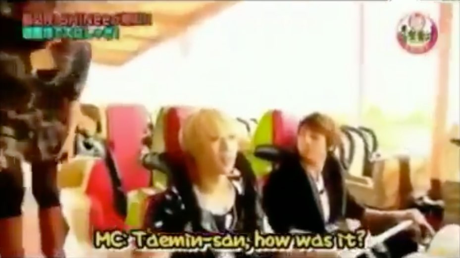 the before and after of taemin’s rollercoaster ride with jjong