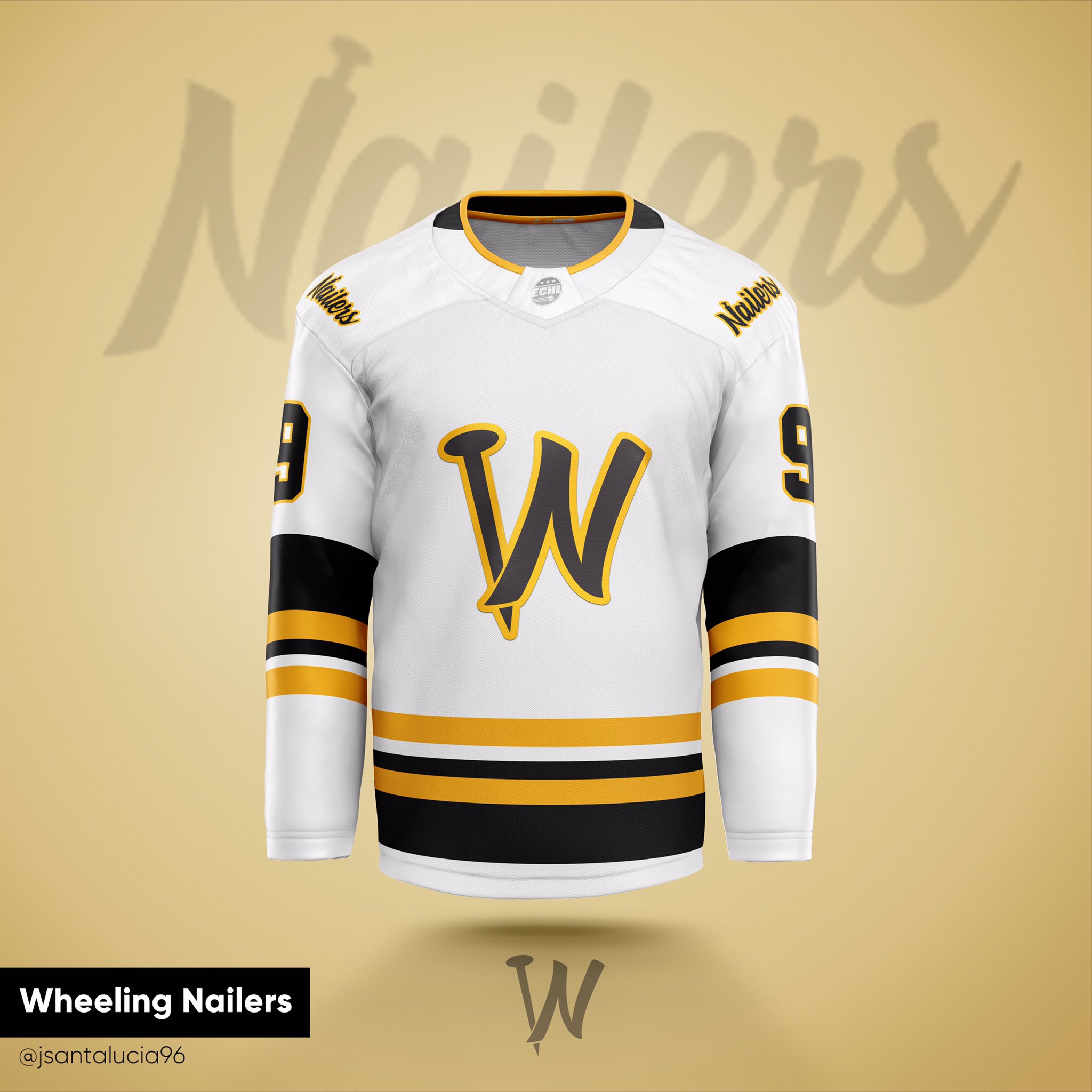 Jordan Santalucia on X: Wheeling Nailers jersey contest