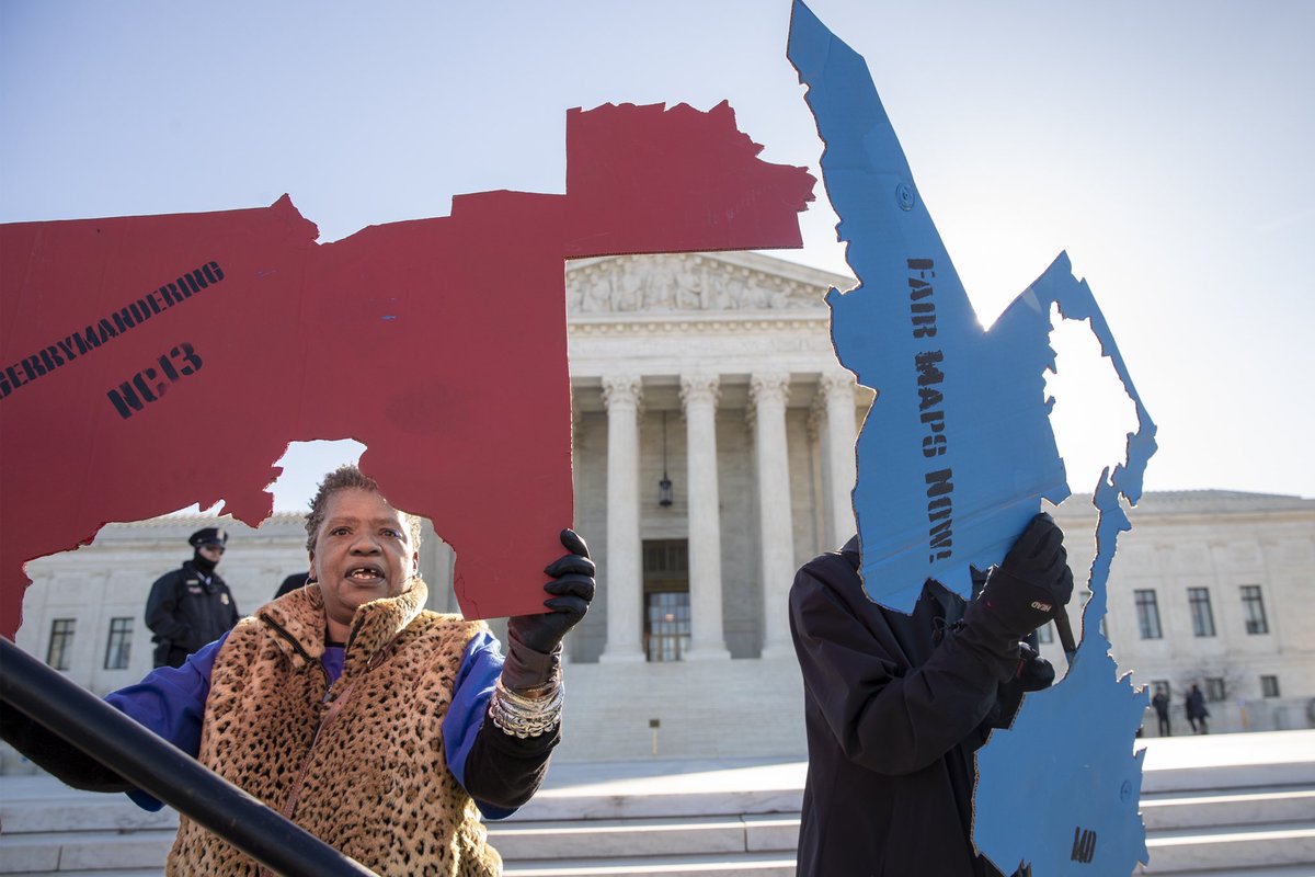 “This is likely especially true for down ballot races, including races for state office, which is very alarming, as state lawmakers will vote on the maps that decide who will control the House of Representatives for the next decade.”  #redistricting 17/