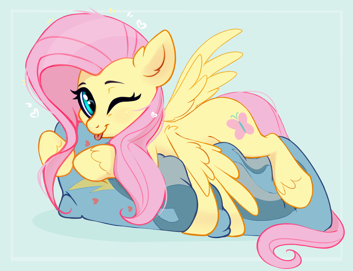 fluttershy body pillow