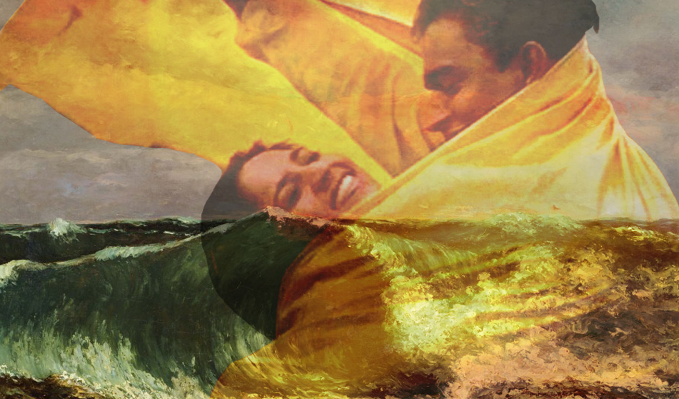 editrani94's tweet photo. Karthik &amp; Shakthi, Alaipayuthey, Mani Ratnam (2000) x The Wave, Gustave Courbet (1860) I'm sorry guys after 2000, LOVE DIED. It drowned after this movie so I have no thoughtful caption. Love is dead, goodnight. https://t.co/PB4aplDS84