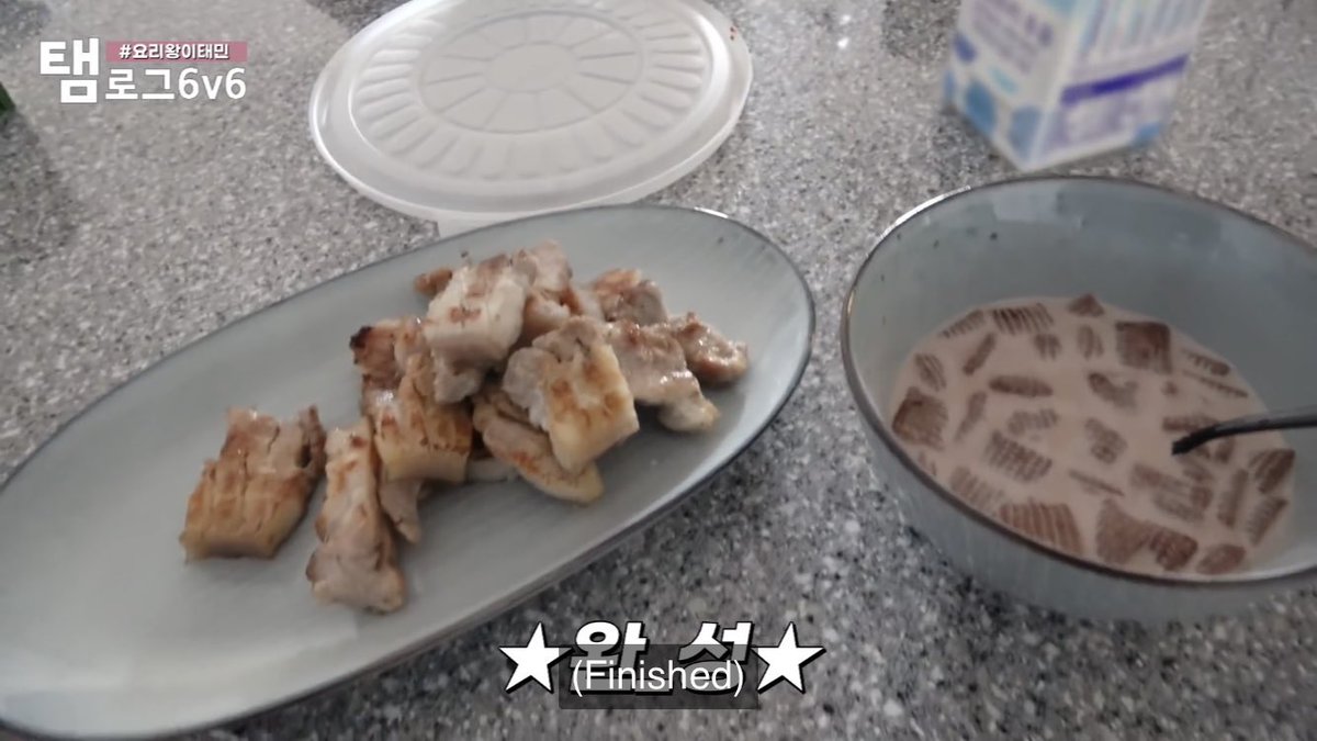 eating meat with his favorite choco cereal on camera that kelloggs saw so they sent him free boxes