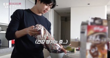 eating meat with his favorite choco cereal on camera that kelloggs saw so they sent him free boxes