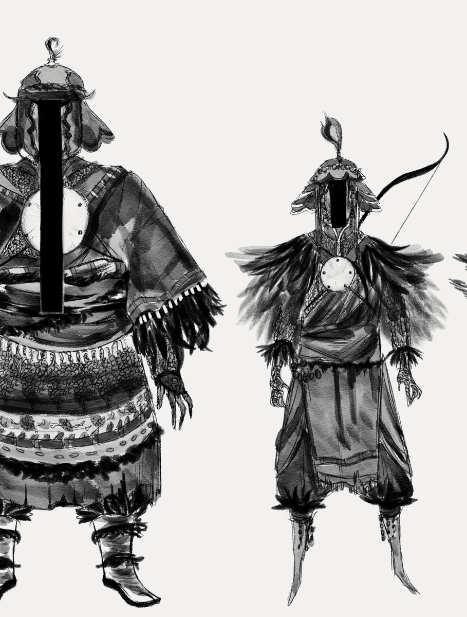 older art of Etha + the warriors 