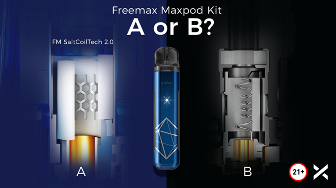 Freemaxvape's tweet photo. Quick question: A or B?🤓
NS Mesh Coil with FM SaltCoilTech 2.0, preserve the original flavor while increasing the throat hit for both salt nicotine and freebase e-liquids
⚠Warning: For 21+ only.
#FreemaxMaxpod #Twister #GEMM80W #GEMM25W #Maxpod #freemaxPod #MeshCoil #NicSalt https://t.co/oHAg25Xc69