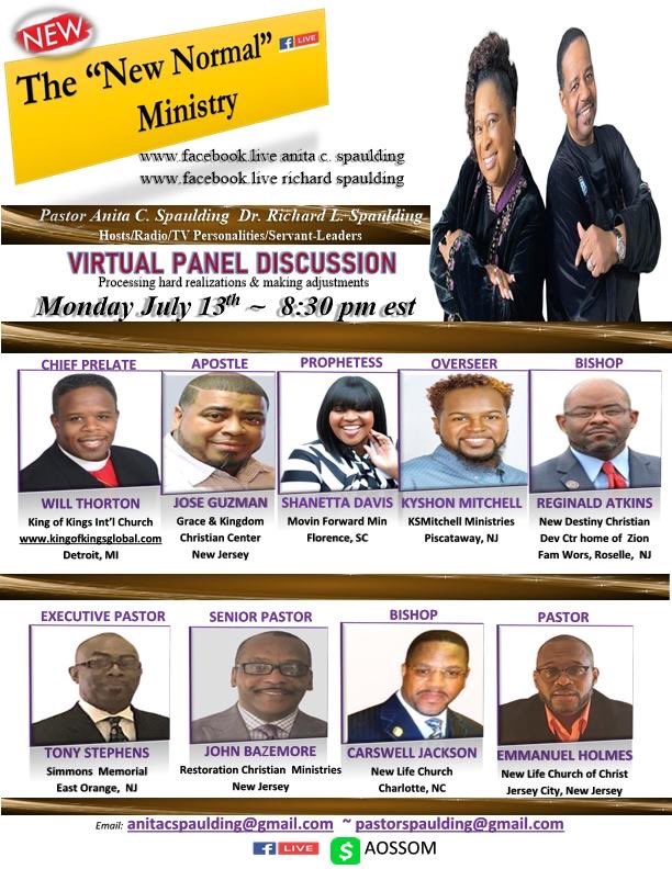 GodlyWomansView's tweet photo. The new normal ministry panel discussion.  Every Monday on Facebook live https://t.co/gOMSejVNoz